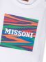 Missoni Kids T-shirt met logo-print Wit - Thumbnail 3