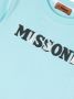 Missoni Kids T-shirt met logoprint Blauw - Thumbnail 3