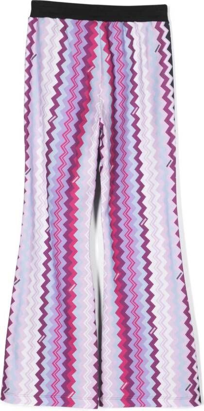 Missoni Kids Trainingsbroek met logoprint Zwart