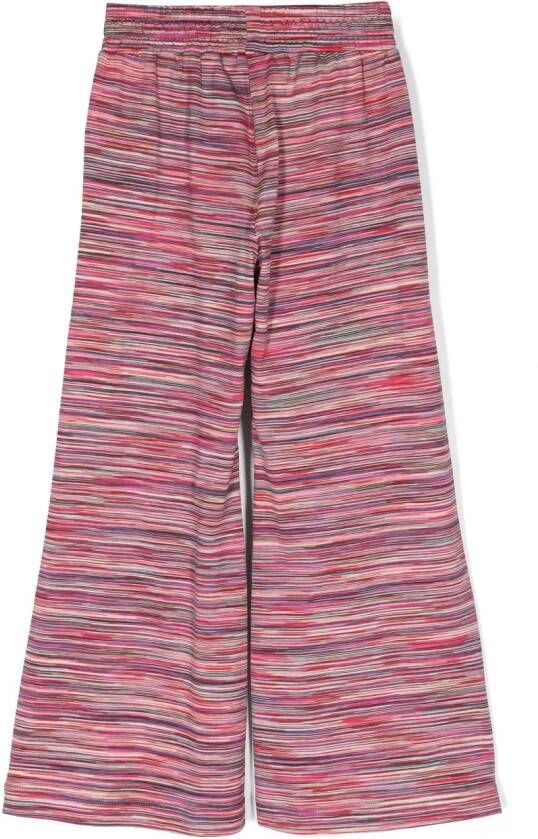 Missoni Kids Trainingsbroek verfraaid met kristallen Roze