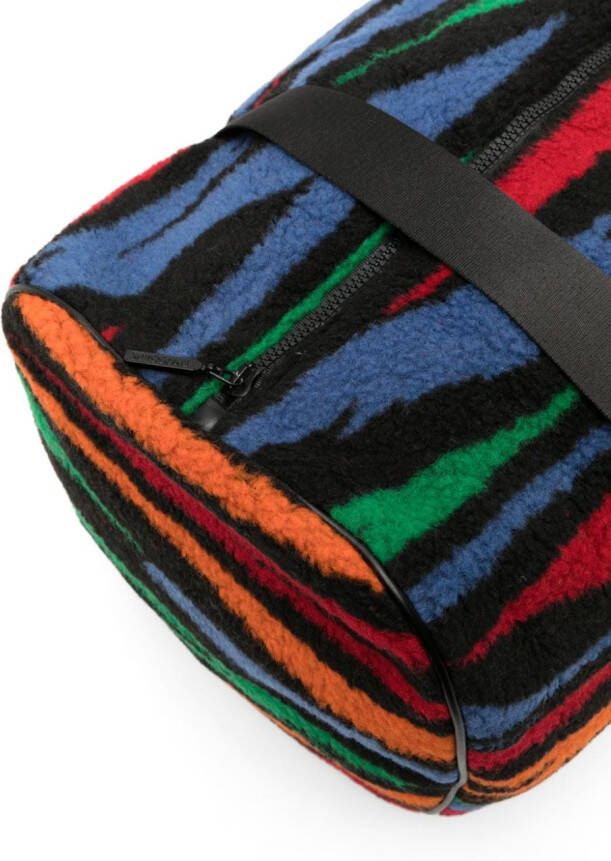 Missoni Kids zebra-pattern fleece-texture changing bag Zwart