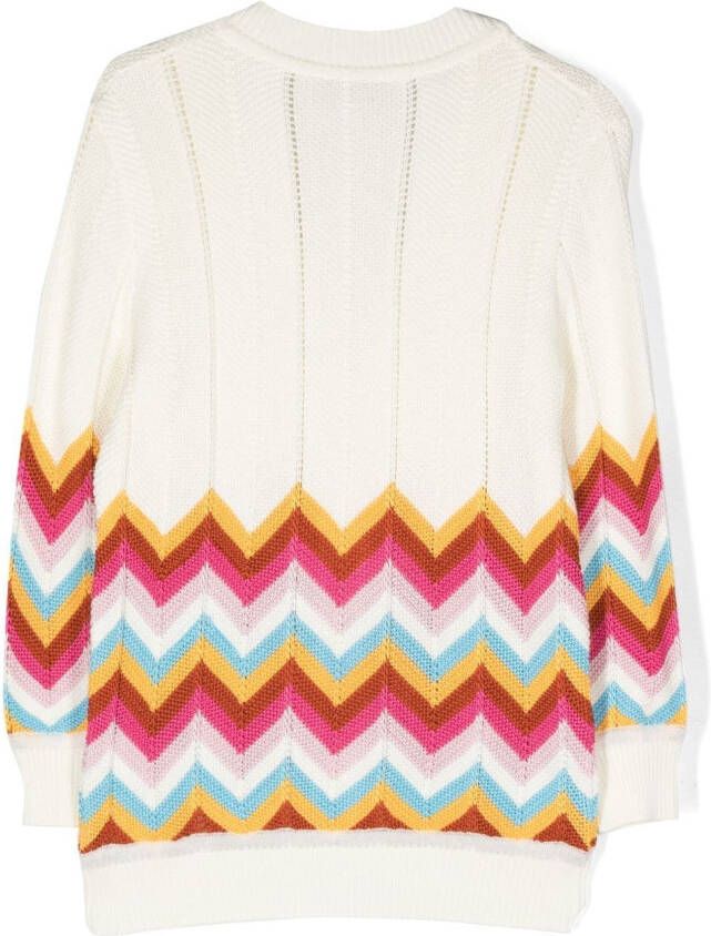 Missoni Kids Vest met V-hals Beige