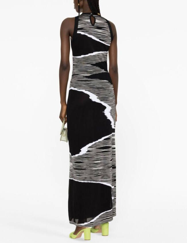 Missoni Maxi-jurk met abstract patroon Zwart