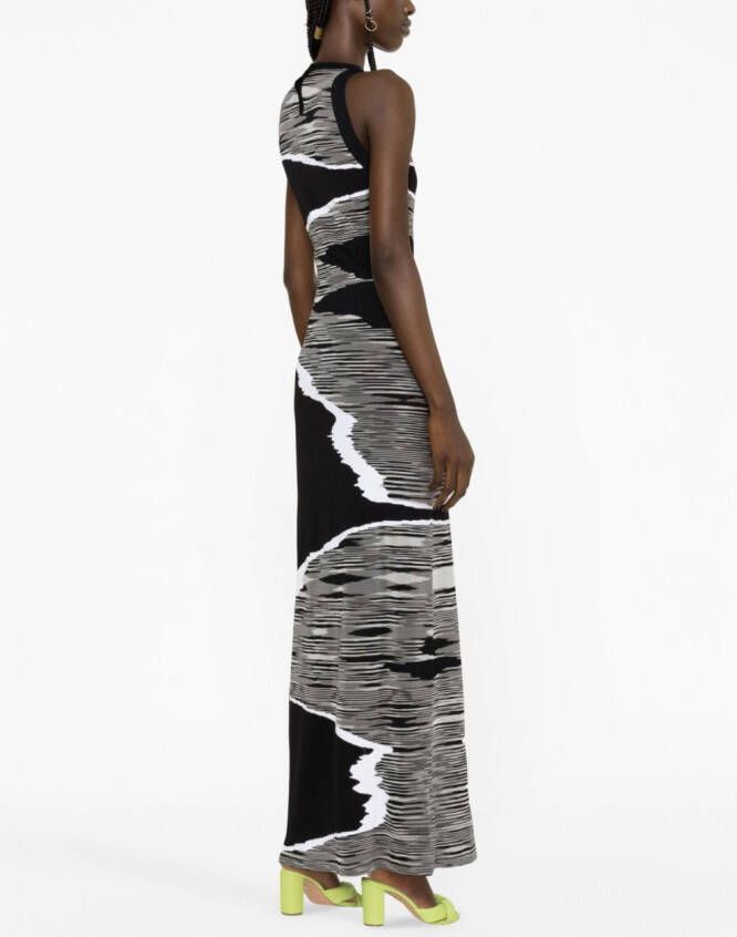 Missoni Maxi-jurk met abstract patroon Zwart