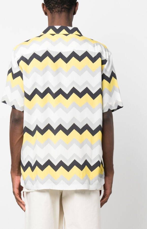Missoni Overhemd met chevron streep Grijs