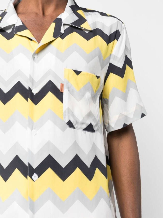 Missoni Overhemd met chevron streep Grijs