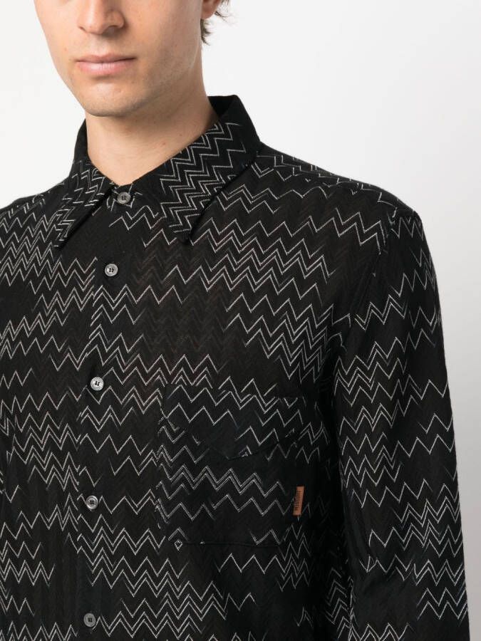 Missoni Overhemd met print Zwart