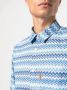 Missoni Overhemd met zigzag-patroon Blauw - Thumbnail 5