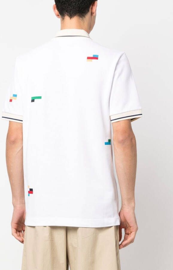 Missoni Poloshirt met geborduurd logo Wit