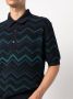 Missoni Poloshirt met zigzag-patroon Blauw - Thumbnail 5