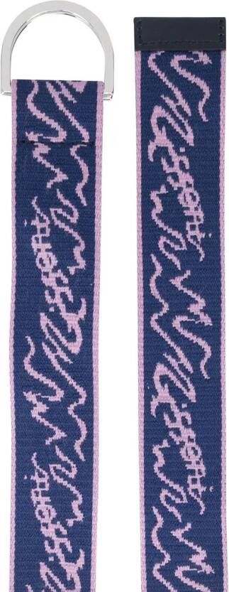 Missoni Riem met logoprint Paars
