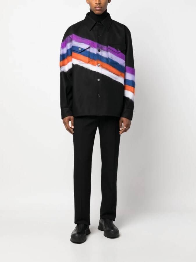 Missoni Shirtjack met geborsteld-effect Zwart