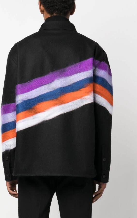 Missoni Shirtjack met geborsteld-effect Zwart