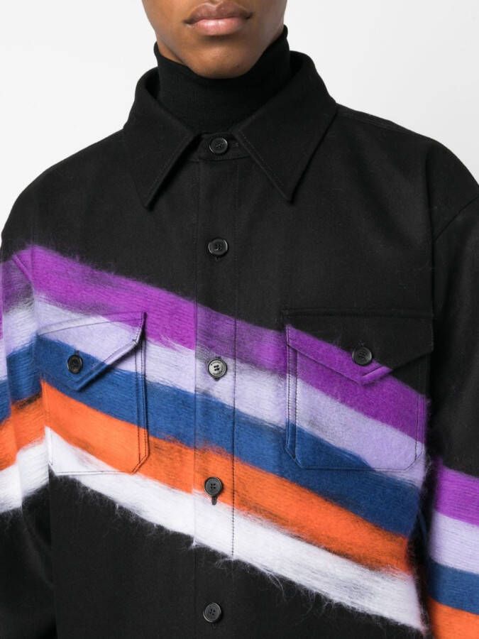 Missoni Shirtjack met geborsteld-effect Zwart