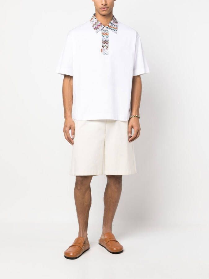Missoni Poloshirt met knopen Wit