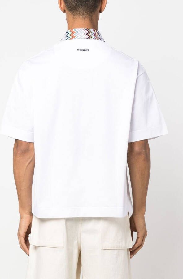 Missoni Poloshirt met knopen Wit