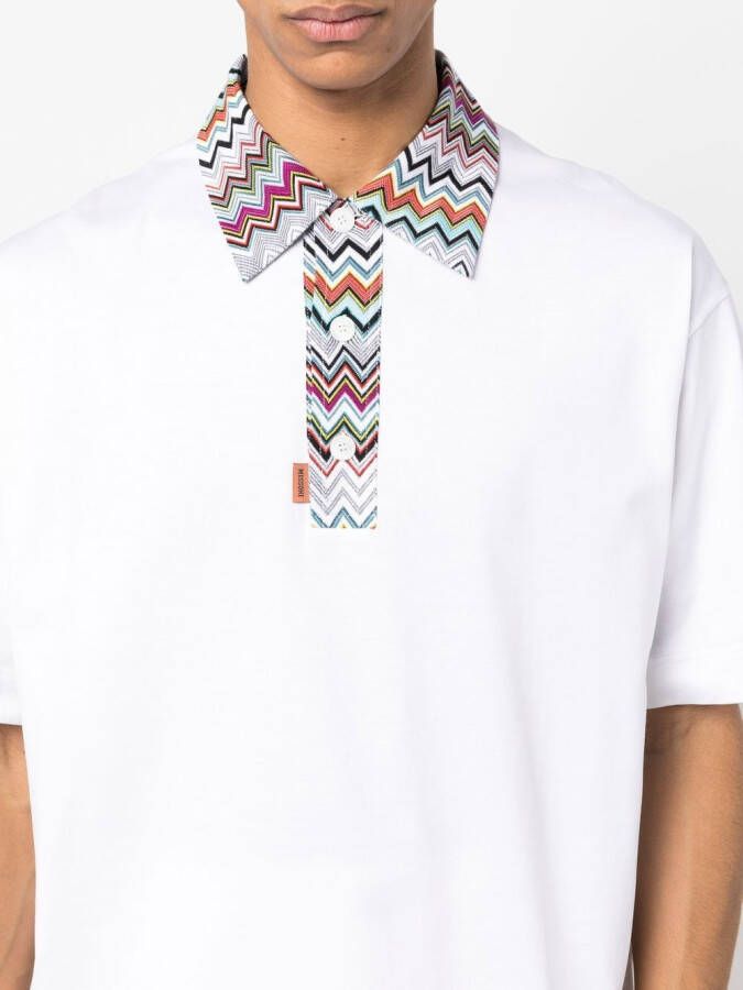 Missoni Poloshirt met knopen Wit