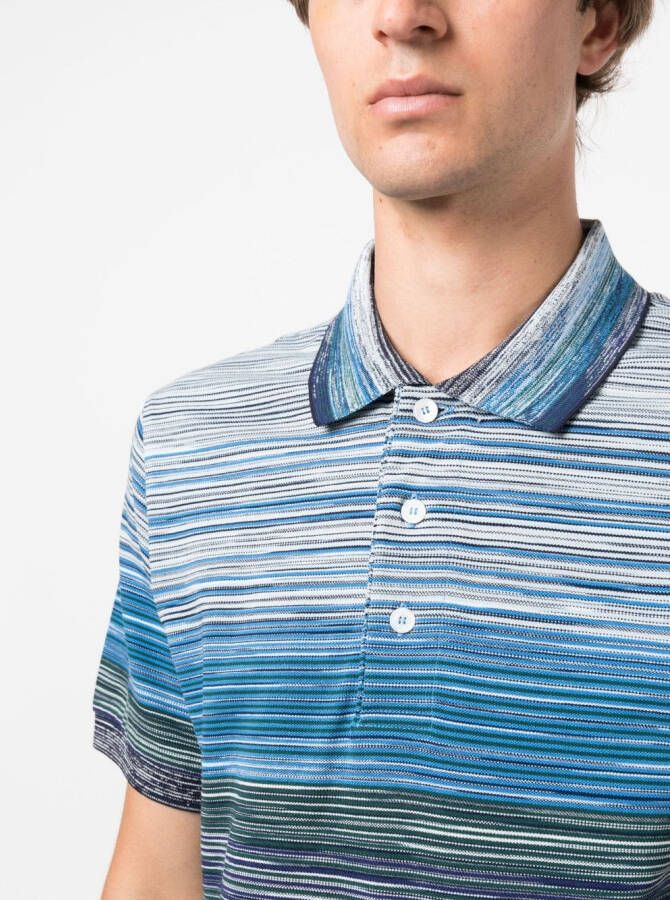 Missoni Poloshirt met gestreept patroon Blauw