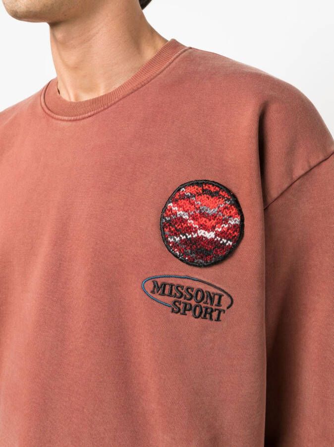 Missoni Sweater met geborduurd logo Oranje