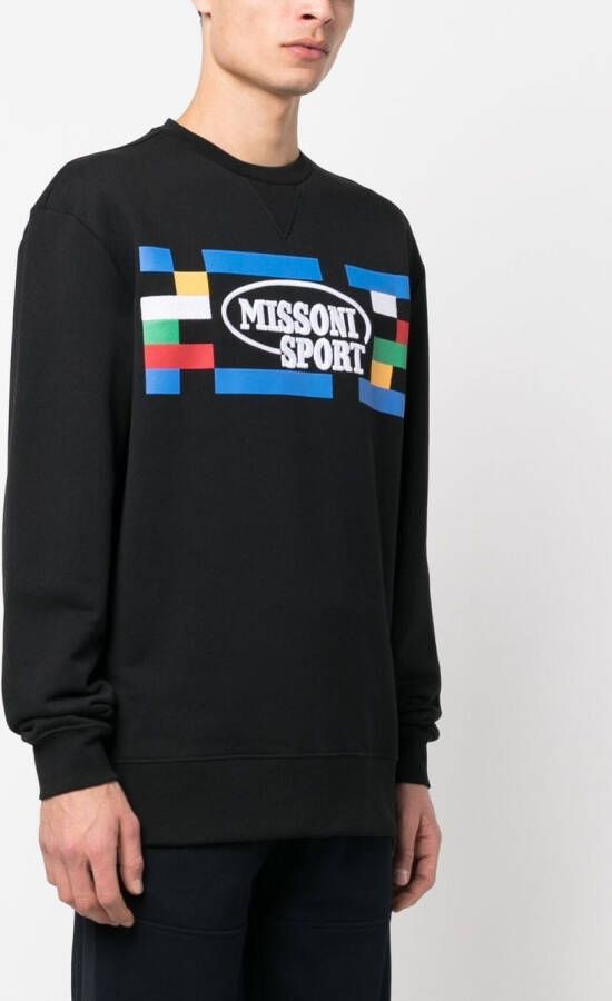 Missoni Sweater met geborduurd logo Zwart