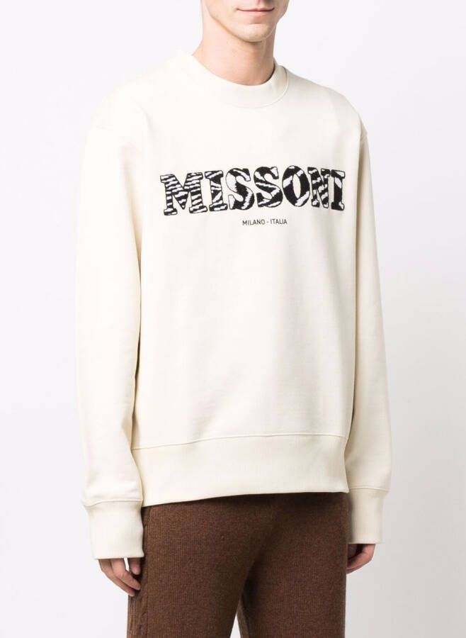 Missoni Sweater met logoprint Beige