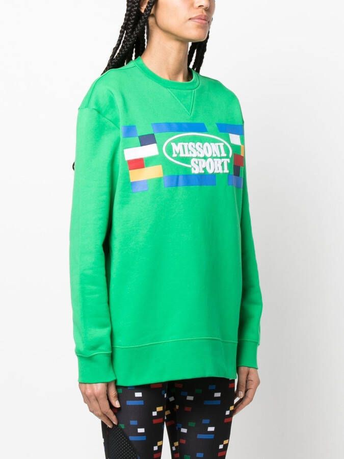 Missoni Sweater met logoprint Groen