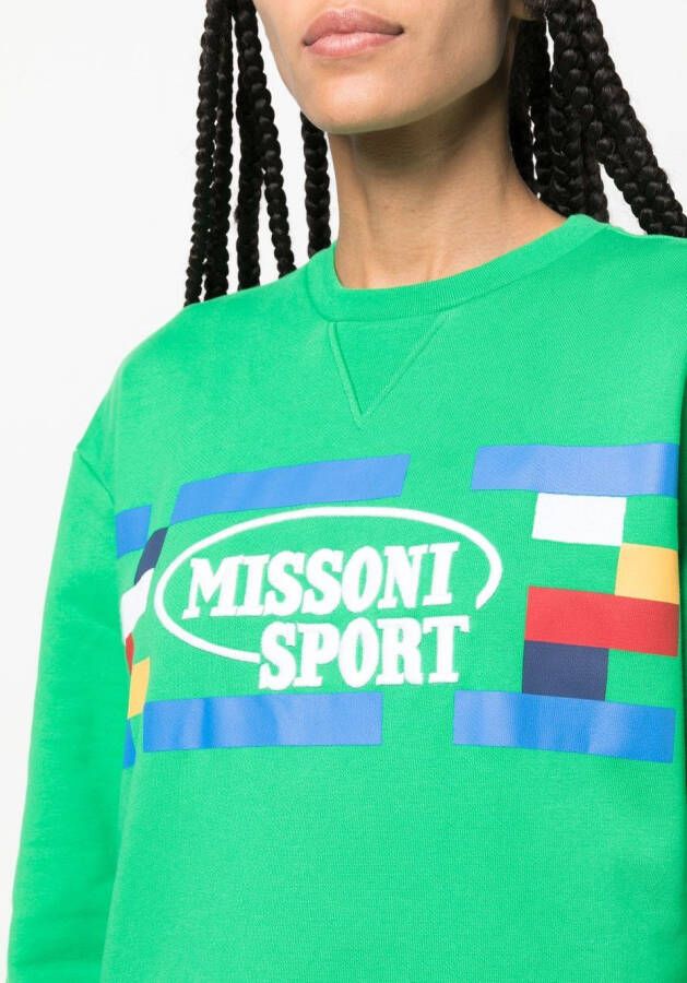 Missoni Sweater met logoprint Groen