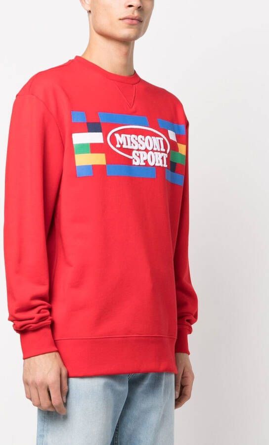 Missoni Sweater met logoprint Rood