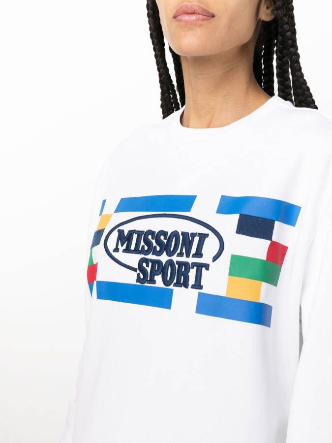 Missoni Sweater met logoprint Wit
