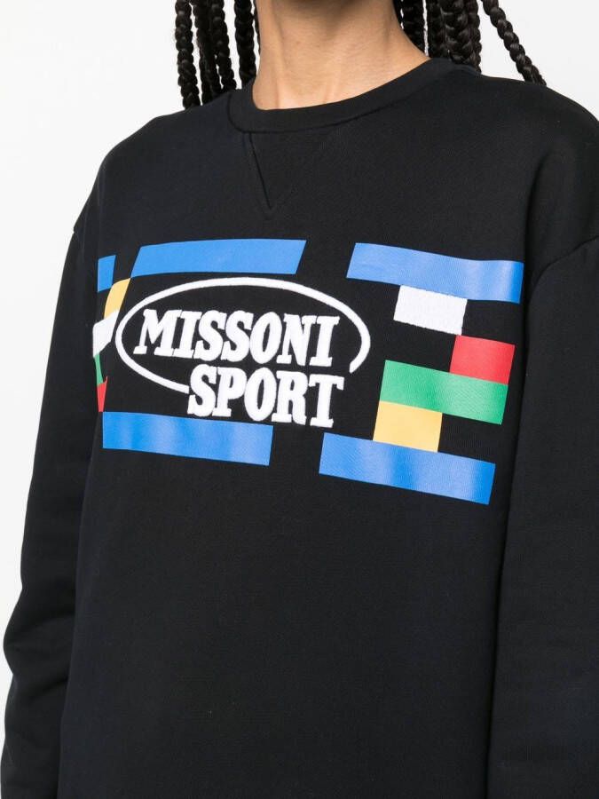 Missoni Sweater met logoprint Zwart