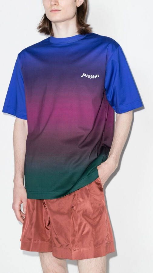 Missoni T-shirt met kleurverloop Paars