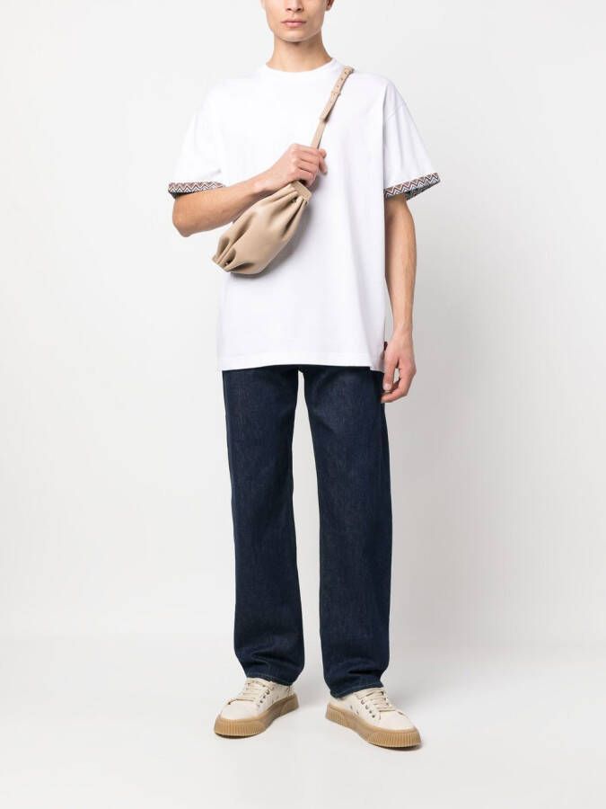 Missoni T-shirt met zigzag afwerking Wit