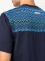 Missoni T-shirt met zigzag-patroon en ronde hals Blauw - Thumbnail 5