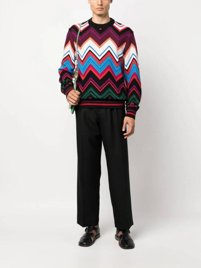 Missoni Trui met ronde hals Rood