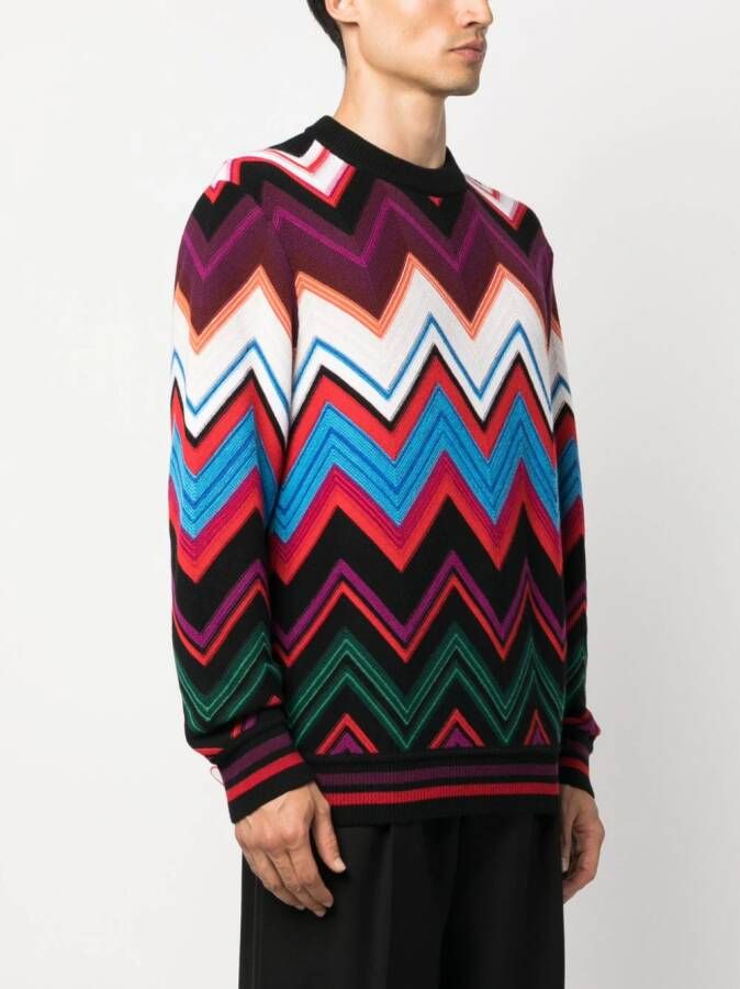 Missoni Trui met ronde hals Rood