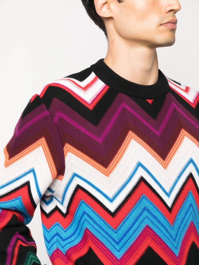 Missoni Trui met ronde hals Rood