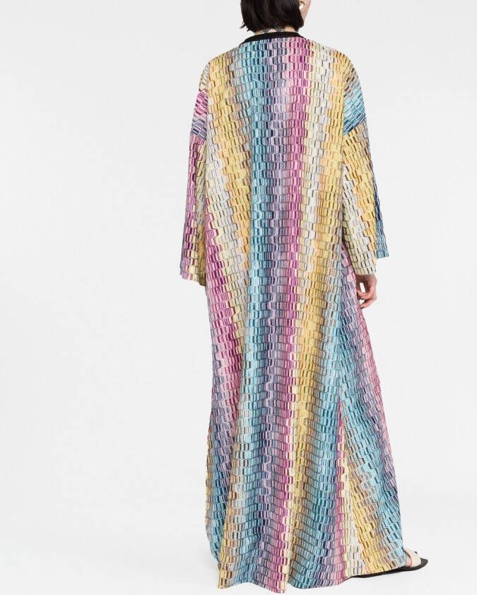 Missoni Maxi-jurk met zigzagpatroon Blauw