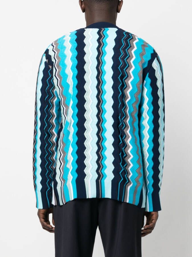Missoni Vest met zigzag-patroon Blauw