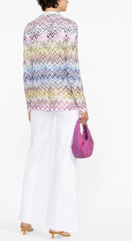 Missoni Blazer met zigzag patroon Blauw