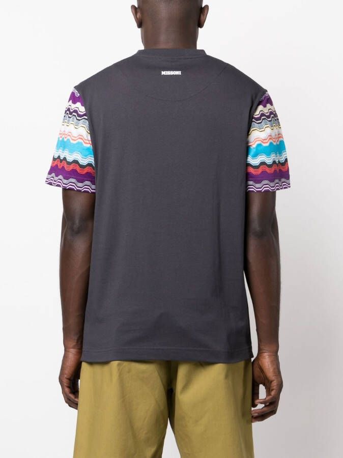 Missoni T-shirt met zigzag-print Grijs