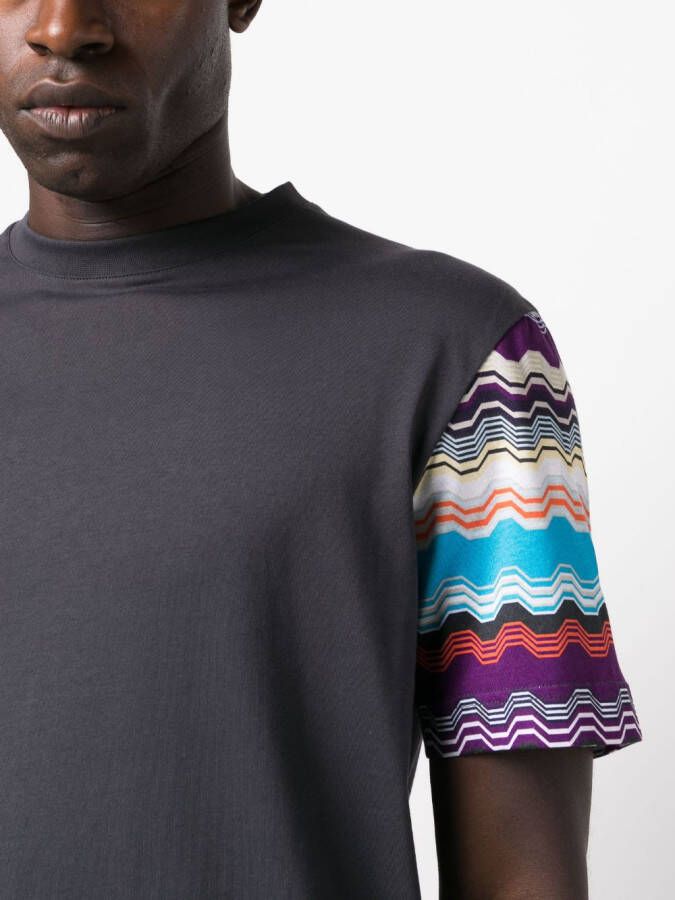Missoni T-shirt met zigzag-print Grijs