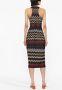 Missoni Midi-jurk met zigzag patroon Zwart - Thumbnail 4