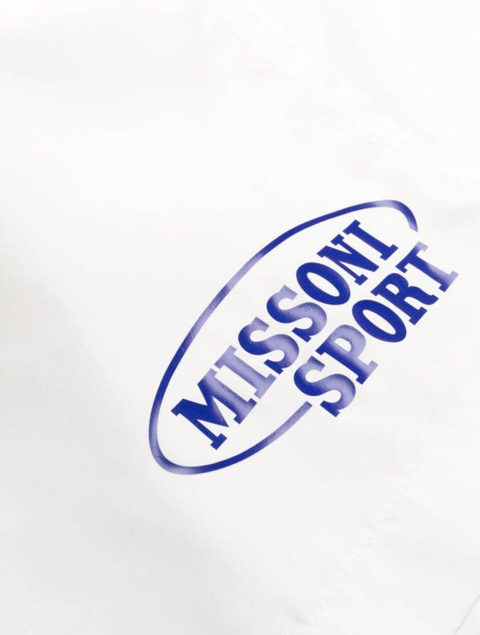 Missoni Zwembroek met logoprint Wit