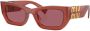 Miu Eyewear Zonnebril met rechthoekig montuur Rood - Thumbnail 2