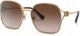 Miu Eyewear Zonnebril met rond montuur Metallic - Thumbnail 3