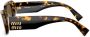Miu Eyewear Zonnebril met schildpadschild effect Groen - Thumbnail 3