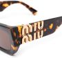 Miu Eyewear Zonnebril met cat-eye montuur Bruin - Thumbnail 3