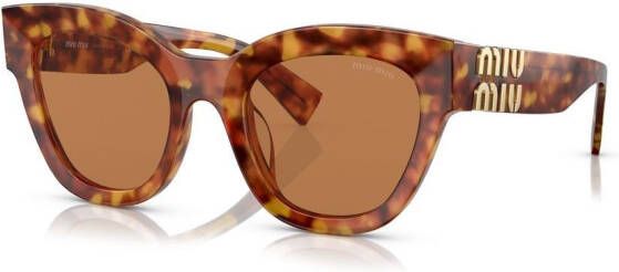 Miu Eyewear Zonnebril met cat-eye montuur Groen