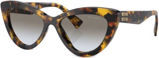 Miu Eyewear Zonnebril met cat-eye montuur Groen