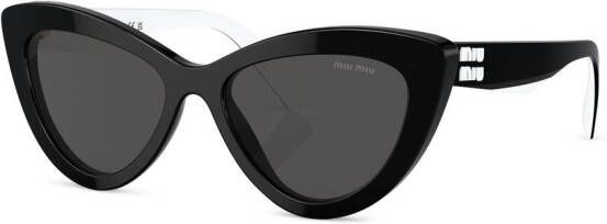 Miu Eyewear Zonnebril met cate-eye montuur Zwart